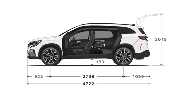 Renault Espace E-Tech full hybrid - habitabilité