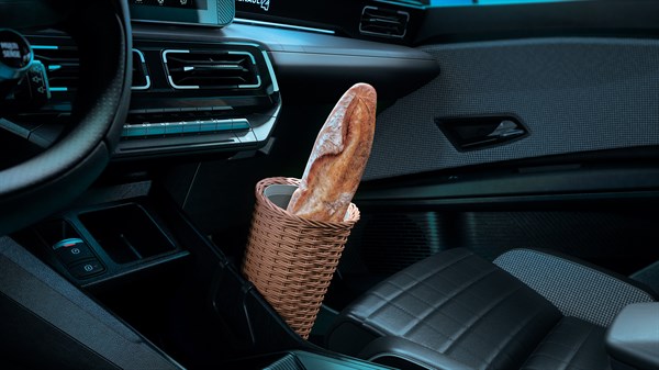porte-baguette en osier - Renault 4 E-Tech électrique