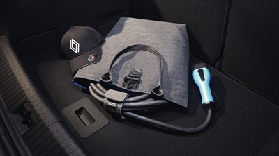  Renault Megane E-Tech électrique - accessoires - sac et scratch attache câble
