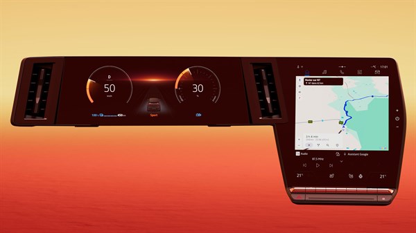 planificateur d'itinéraire - Renault Megane E-Tech electric