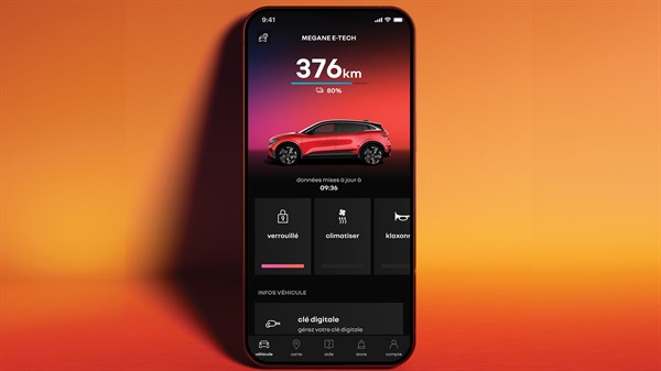 verrouillez, déverrouillez et démarrez votre véhicule avec la clé digitale - Renault Megane E-Tech electric