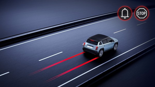 assistant d’arrêt d'urgence - Renault 4 E-Tech électrique