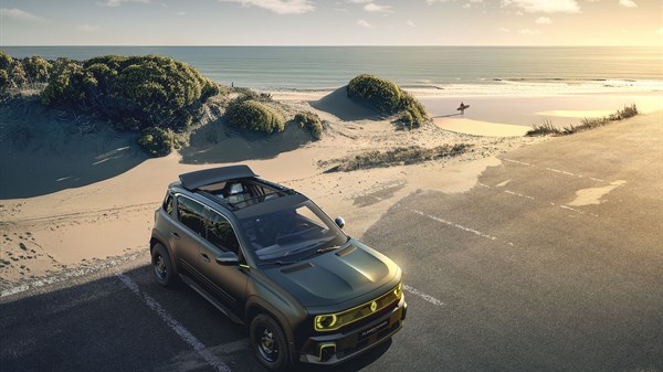 teinte vert satiné - R4 flower power concept - Renault
