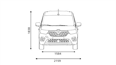 Kangoo dimensions face avant