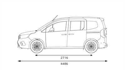 Kangoo dimensions profil