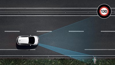 Zoe E-Tech élecrique Reconnaissance des panneaux de signalisation