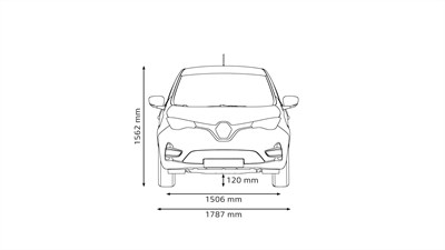 Zoe E-Tech électrique dimensions profil