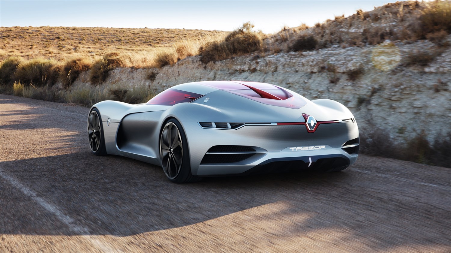 Renault TREZOR Concept - véhicule roulant en milieu aride - vue 3/4 arrière